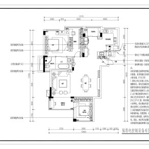 精品两室两厅小米智能化家居设计图